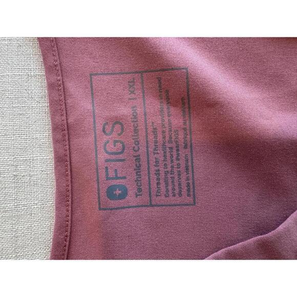 Figs Casma Mauve V-Neck Scrub Top in Size XXL - Picture 6 of 7